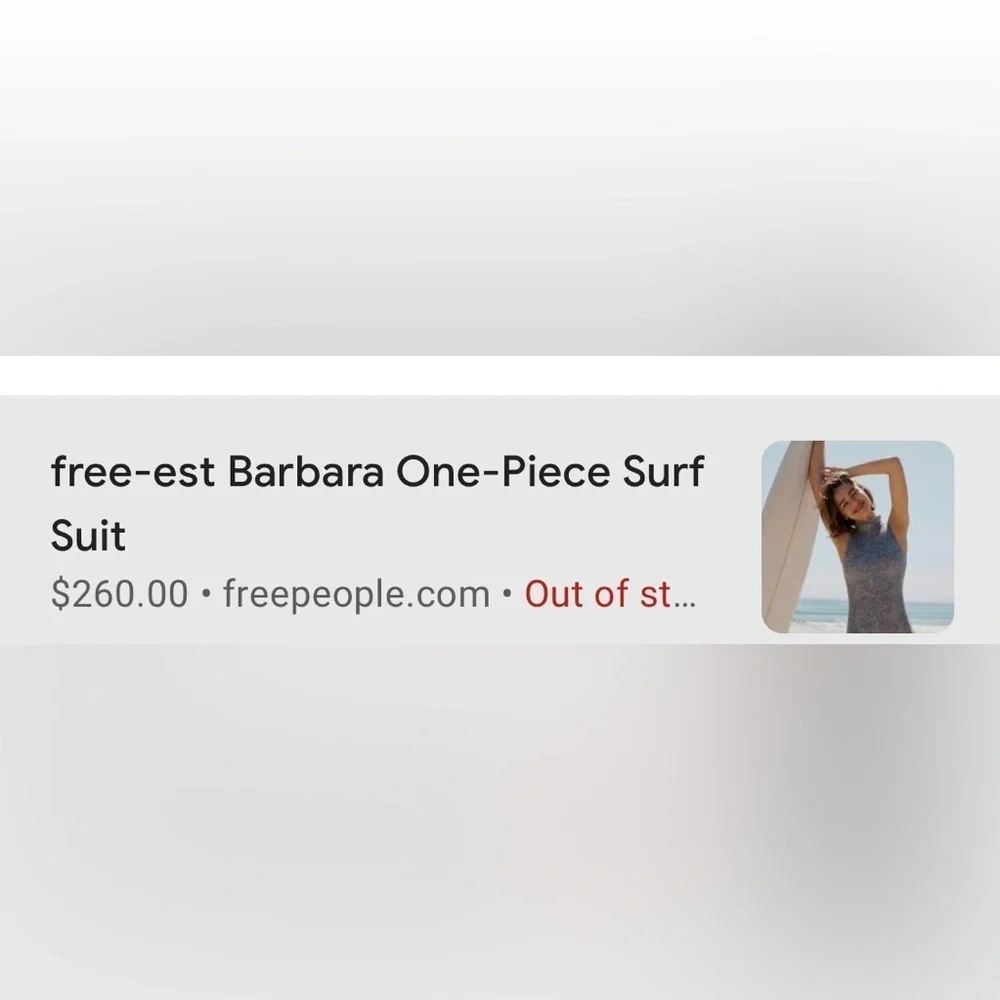 Free People x Beth Richard’s Barbara One-Piece Surf Suit Size Small NWT - Picture 4 of 14